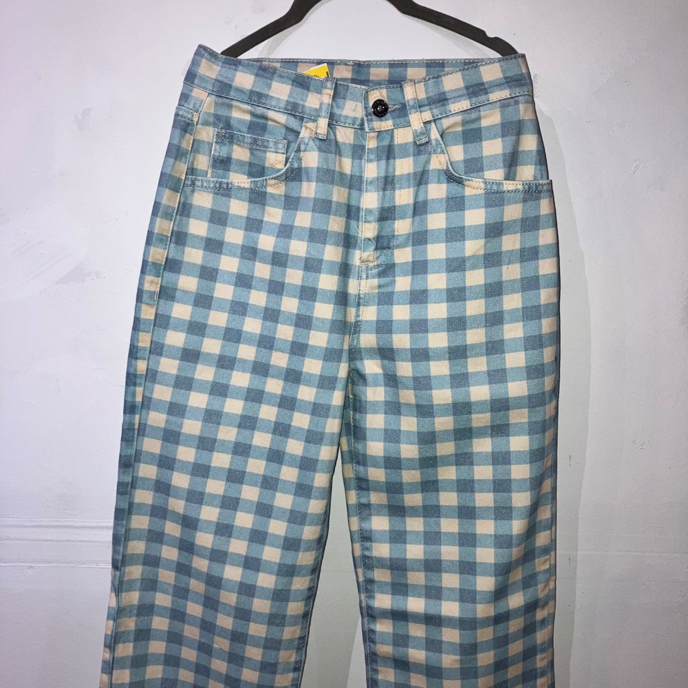 Kickers cream and blue denim jeans - Picture 5 of 6